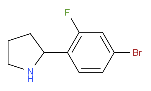 2-(4-bromo-2-fluorophenyl)pyrrolidine