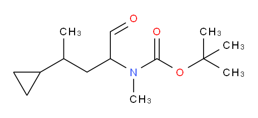 tert-butyl N-(4-cyclopropyl-1-oxopentan-2-yl)-N-methylcarbamate