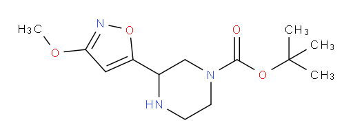 tert-butyl 3-(3-methoxy-1,2-oxazol-5-yl)piperazine-1-carboxylate