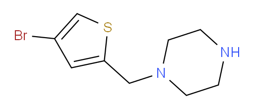 1-[(4-bromothiophen-2-yl)methyl]piperazine