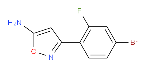 3-(4-bromo-2-fluorophenyl)-1,2-oxazol-5-amine