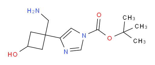 tert-butyl 4-[1-(aminomethyl)-3-hydroxycyclobutyl]-1H-imidazole-1-carboxylate