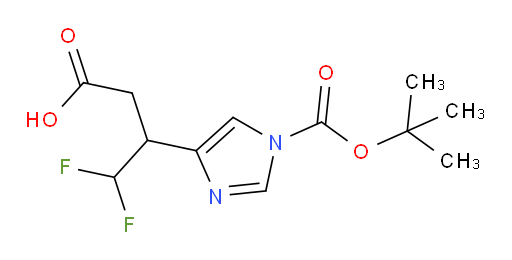 3-{1-[(tert-butoxy)carbonyl]-1H-imidazol-4-yl}-4,4-difluorobutanoic acid