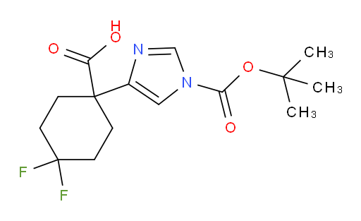 1-{1-[(tert-butoxy)carbonyl]-1H-imidazol-4-yl}-4,4-difluorocyclohexane-1-carboxylic acid