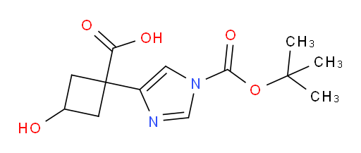 1-{1-[(tert-butoxy)carbonyl]-1H-imidazol-4-yl}-3-hydroxycyclobutane-1-carboxylic acid