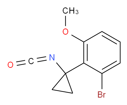 1-bromo-2-(1-isocyanatocyclopropyl)-3-methoxybenzene