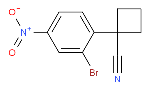 1-(2-bromo-4-nitrophenyl)cyclobutane-1-carbonitrile