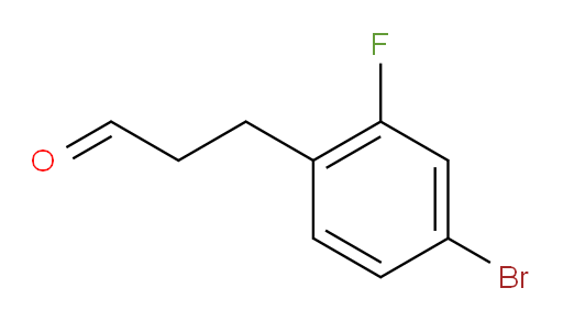 3-(4-bromo-2-fluorophenyl)propanal