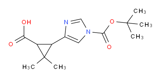 3-{1-[(tert-butoxy)carbonyl]-1H-imidazol-4-yl}-2,2-dimethylcyclopropane-1-carboxylic acid