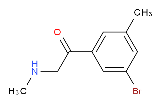 1-(3-bromo-5-methylphenyl)-2-(methylamino)ethan-1-one