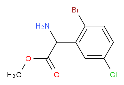 methyl 2-amino-2-(2-bromo-5-chlorophenyl)acetate