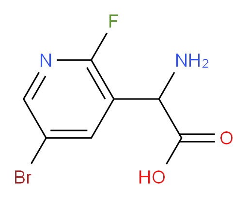 2-amino-2-(5-bromo-2-fluoropyridin-3-yl)acetic acid