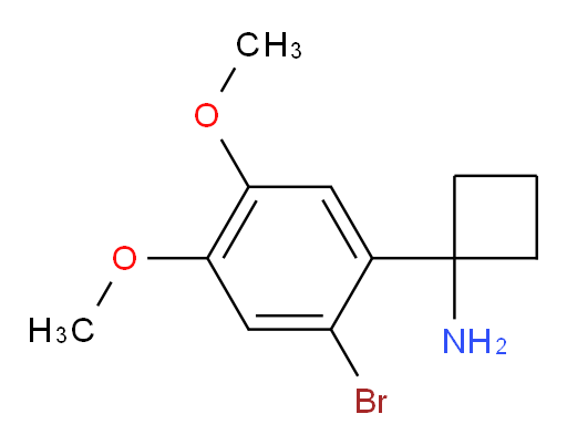 1-(2-bromo-4,5-dimethoxyphenyl)cyclobutan-1-amine