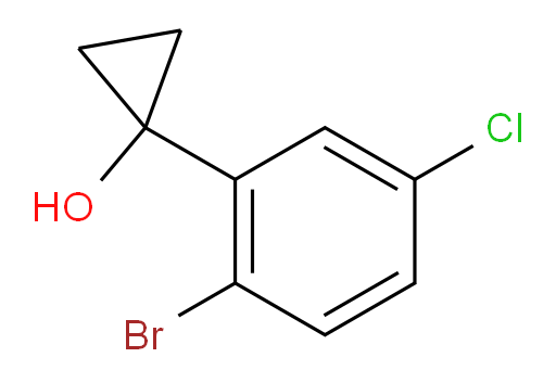 1-(2-bromo-5-chlorophenyl)cyclopropan-1-ol