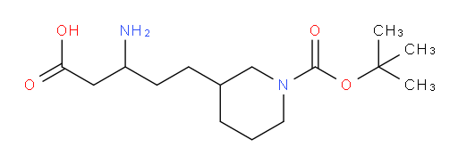 3-amino-5-{1-[(tert-butoxy)carbonyl]piperidin-3-yl}pentanoic acid