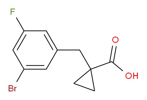 1-[(3-bromo-5-fluorophenyl)methyl]cyclopropane-1-carboxylic acid