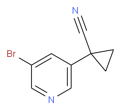1-(5-bromopyridin-3-yl)cyclopropane-1-carbonitrile
