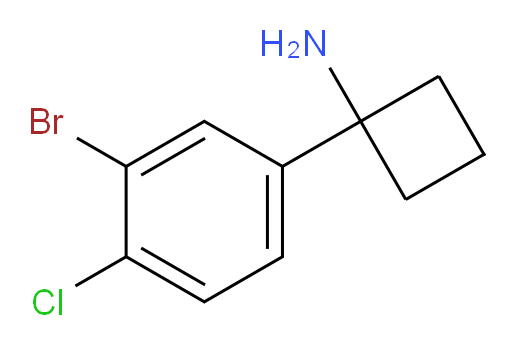1-(3-bromo-4-chlorophenyl)cyclobutan-1-amine