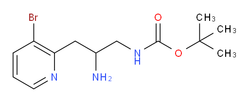tert-butyl N-[2-amino-3-(3-bromopyridin-2-yl)propyl]carbamate