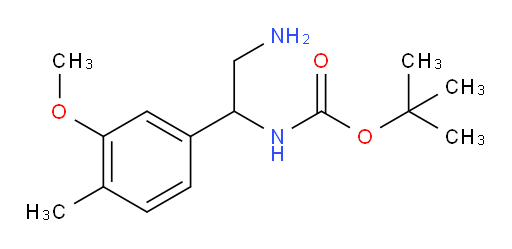 tert-butyl N-[2-amino-1-(3-methoxy-4-methylphenyl)ethyl]carbamate