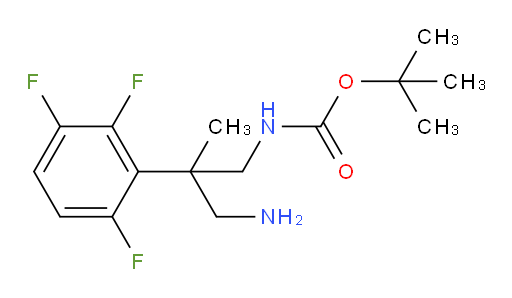 tert-butyl N-[3-amino-2-methyl-2-(2,3,6-trifluorophenyl)propyl]carbamate