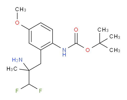 tert-butyl N-[2-(2-amino-3,3-difluoro-2-methylpropyl)-4-methoxyphenyl]carbamate