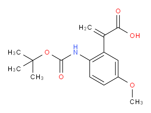 2-(2-{[(tert-butoxy)carbonyl]amino}-5-methoxyphenyl)prop-2-enoic acid