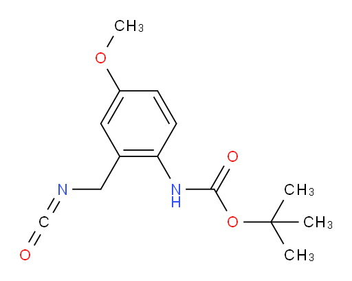 tert-butyl N-[2-(isocyanatomethyl)-4-methoxyphenyl]carbamate