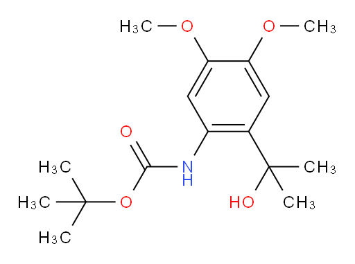 tert-butyl N-[2-(2-hydroxypropan-2-yl)-4,5-dimethoxyphenyl]carbamate