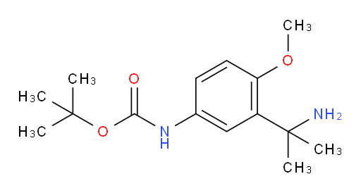 tert-butyl N-[3-(2-aminopropan-2-yl)-4-methoxyphenyl]carbamate