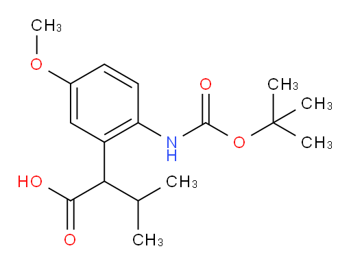 2-(2-{[(tert-butoxy)carbonyl]amino}-5-methoxyphenyl)-3-methylbutanoic acid