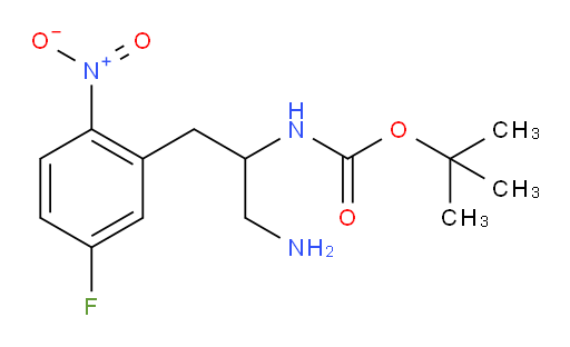 tert-butyl N-[1-amino-3-(5-fluoro-2-nitrophenyl)propan-2-yl]carbamate