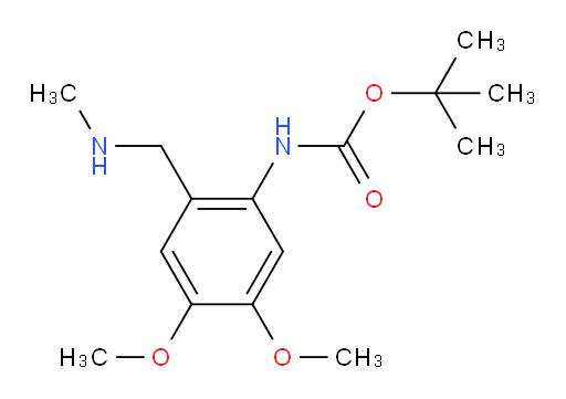 tert-butyl N-{4,5-dimethoxy-2-[(methylamino)methyl]phenyl}carbamate