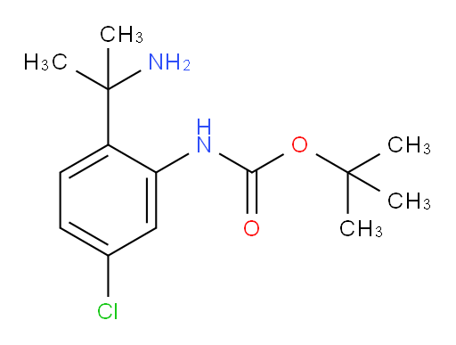 tert-butyl N-[2-(2-aminopropan-2-yl)-5-chlorophenyl]carbamate