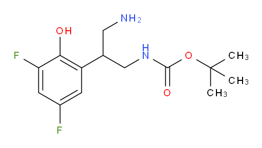 tert-butyl N-[3-amino-2-(3,5-difluoro-2-hydroxyphenyl)propyl]carbamate