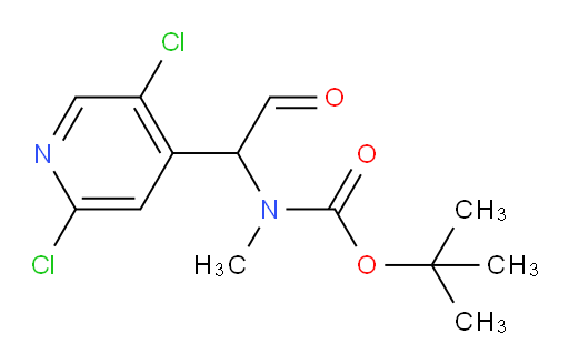 tert-butyl N-[1-(2,5-dichloropyridin-4-yl)-2-oxoethyl]-N-methylcarbamate