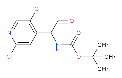 tert-butyl N-[1-(2,5-dichloropyridin-4-yl)-2-oxoethyl]carbamate