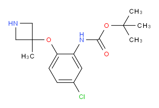 tert-butyl N-{5-chloro-2-[(3-methylazetidin-3-yl)oxy]phenyl}carbamate