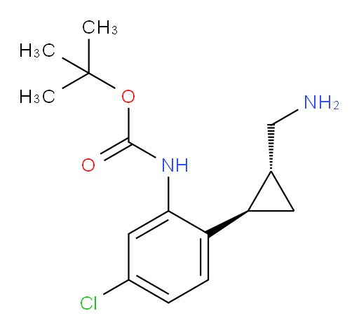 rac-tert-butyl N-{2-[(1R,2R)-2-(aminomethyl)cyclopropyl]-5-chlorophenyl}carbamate