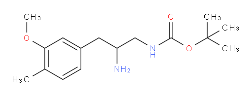 tert-butyl N-[2-amino-3-(3-methoxy-4-methylphenyl)propyl]carbamate