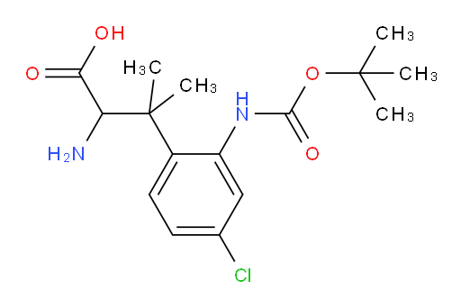 2-amino-3-(2-{[(tert-butoxy)carbonyl]amino}-4-chlorophenyl)-3-methylbutanoic acid