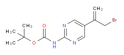 tert-butyl N-[5-(3-bromoprop-1-en-2-yl)pyrimidin-2-yl]carbamate