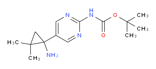 tert-butyl N-[5-(1-amino-2,2-dimethylcyclopropyl)pyrimidin-2-yl]carbamate