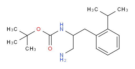 tert-butyl N-{1-amino-3-[2-(propan-2-yl)phenyl]propan-2-yl}carbamate