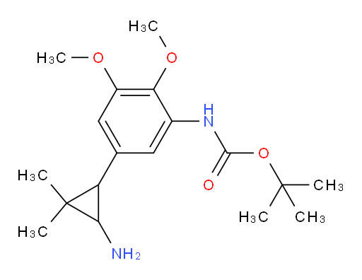 tert-butyl N-[5-(3-amino-2,2-dimethylcyclopropyl)-2,3-dimethoxyphenyl]carbamate