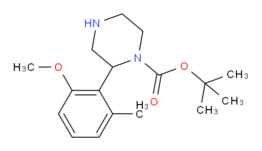 tert-butyl 2-(2-methoxy-6-methylphenyl)piperazine-1-carboxylate