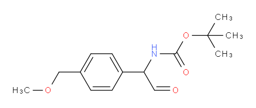 tert-butyl N-{1-[4-(methoxymethyl)phenyl]-2-oxoethyl}carbamate