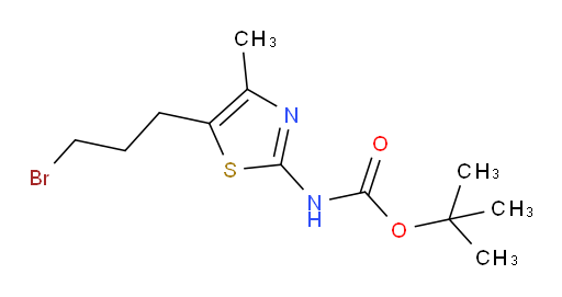 tert-butyl N-[5-(3-bromopropyl)-4-methyl-1,3-thiazol-2-yl]carbamate
