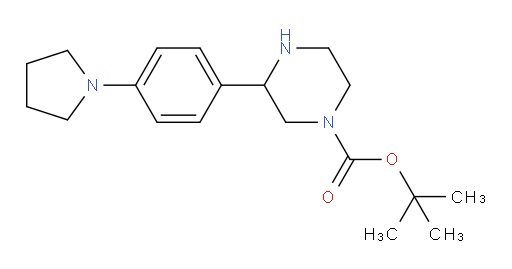 tert-butyl 3-[4-(pyrrolidin-1-yl)phenyl]piperazine-1-carboxylate