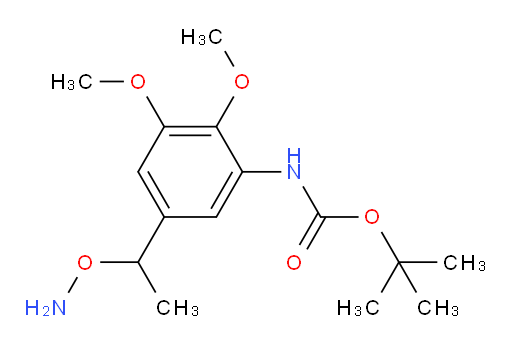 tert-butyl N-{5-[1-(aminooxy)ethyl]-2,3-dimethoxyphenyl}carbamate
